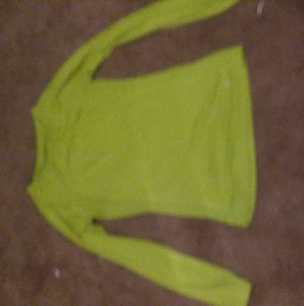 Lime green long sleeve shirt